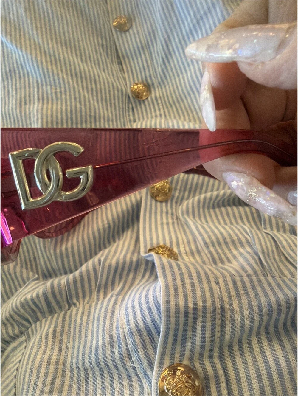 DOLCE & GABBANA  Mask Sunglasses $455 (flaw)